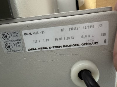 1997 IDEAL Triumph 4810-95 Paper Cutter — photo 3