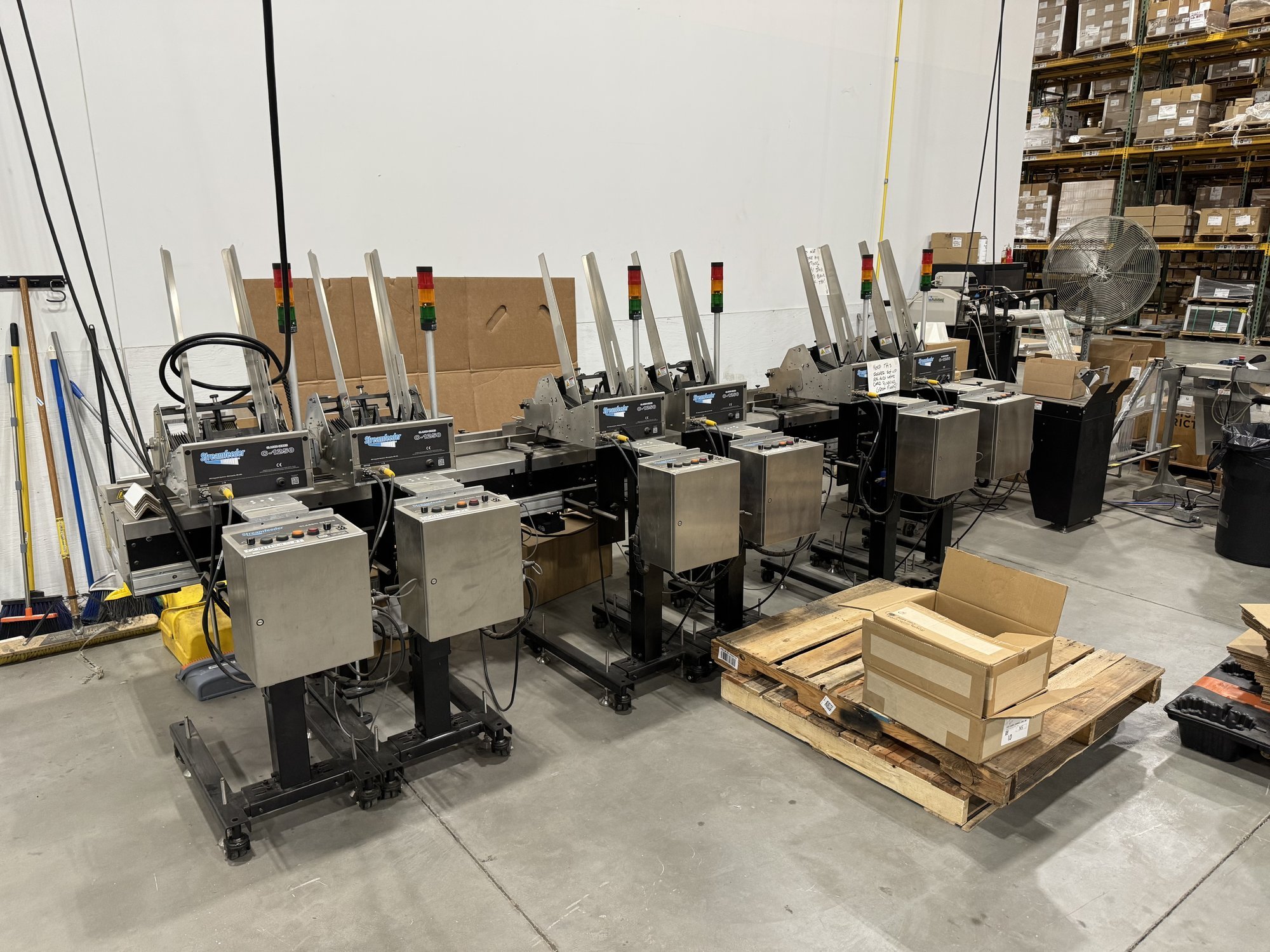 Streamfeeder C-1250 Six-Station Feeder Line with Bag Printer — photo 2